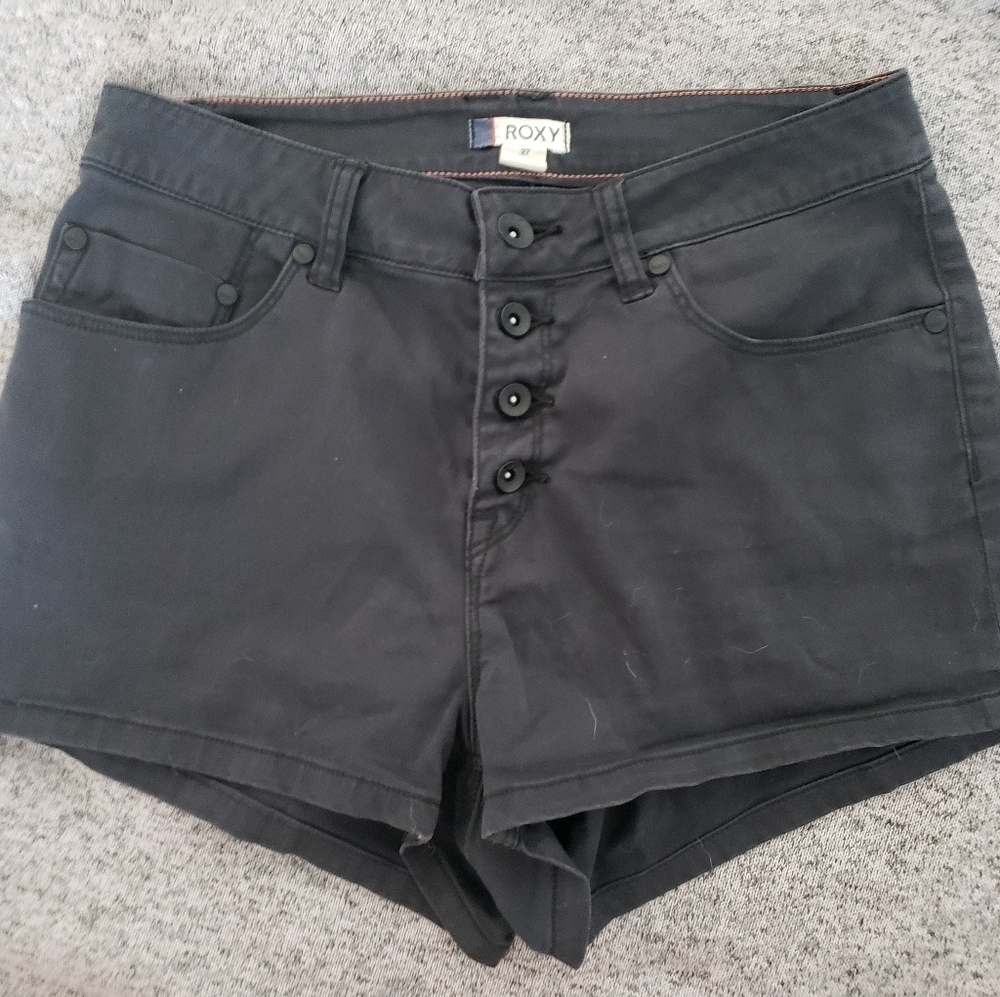 Pacsun Roxy High-waisted button up shorts Sz 27